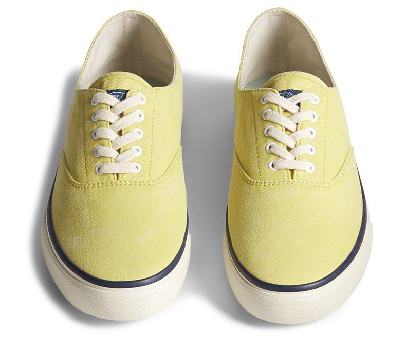 yellow sperry shoes