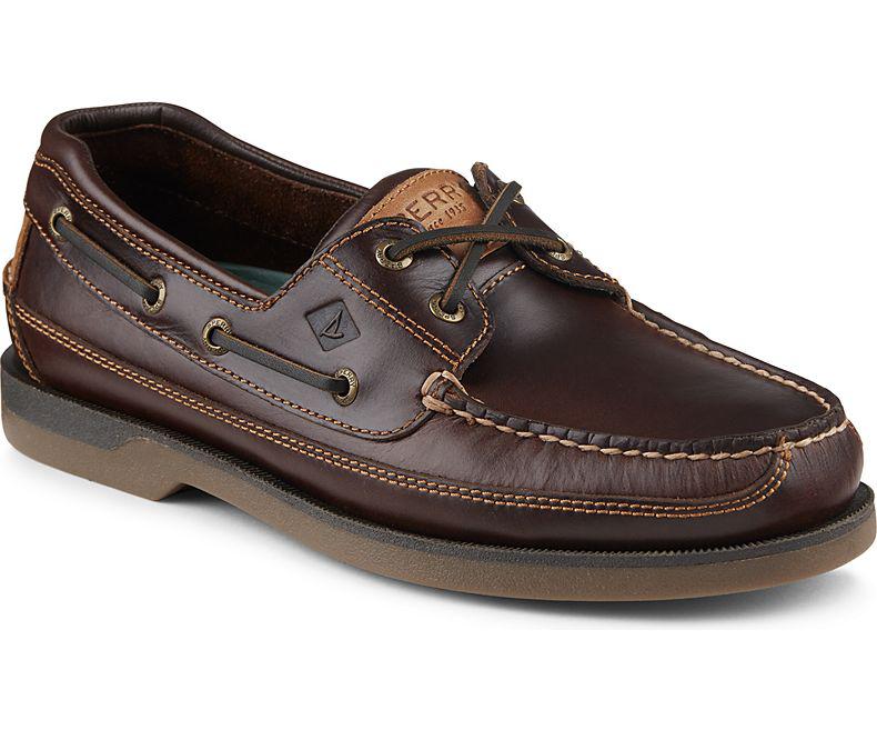sperry top-sider men's mako 2-eye canoe moc boat shoe in