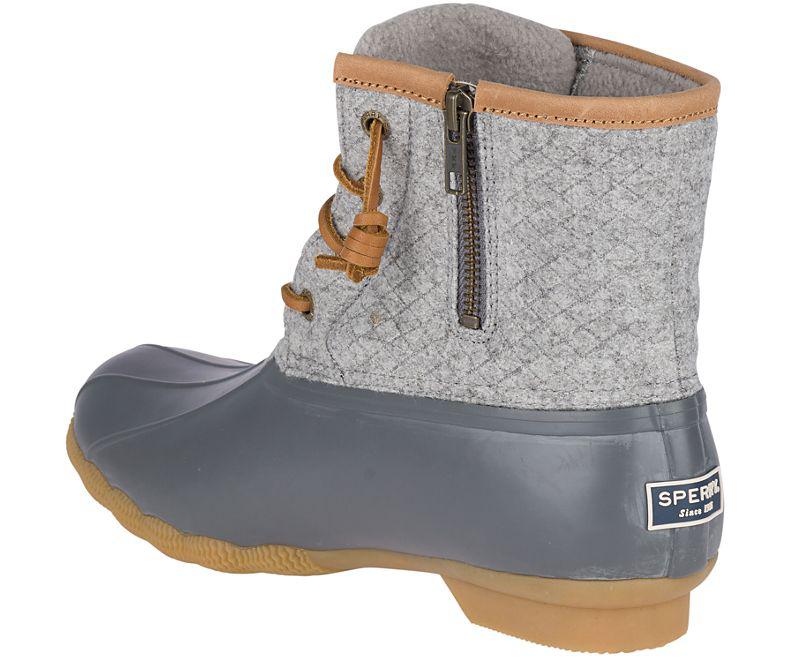 sperry saltwater emboss wool dark grey