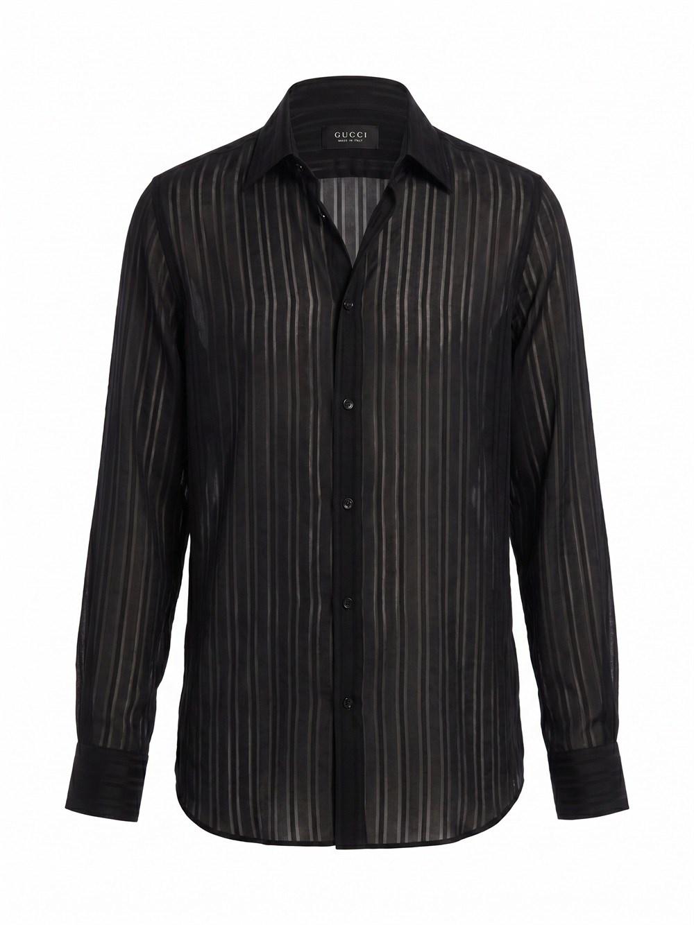 black gucci dress shirt SS2002 Gucci by Tom Ford Black Shirt  Dolce Vita Hub