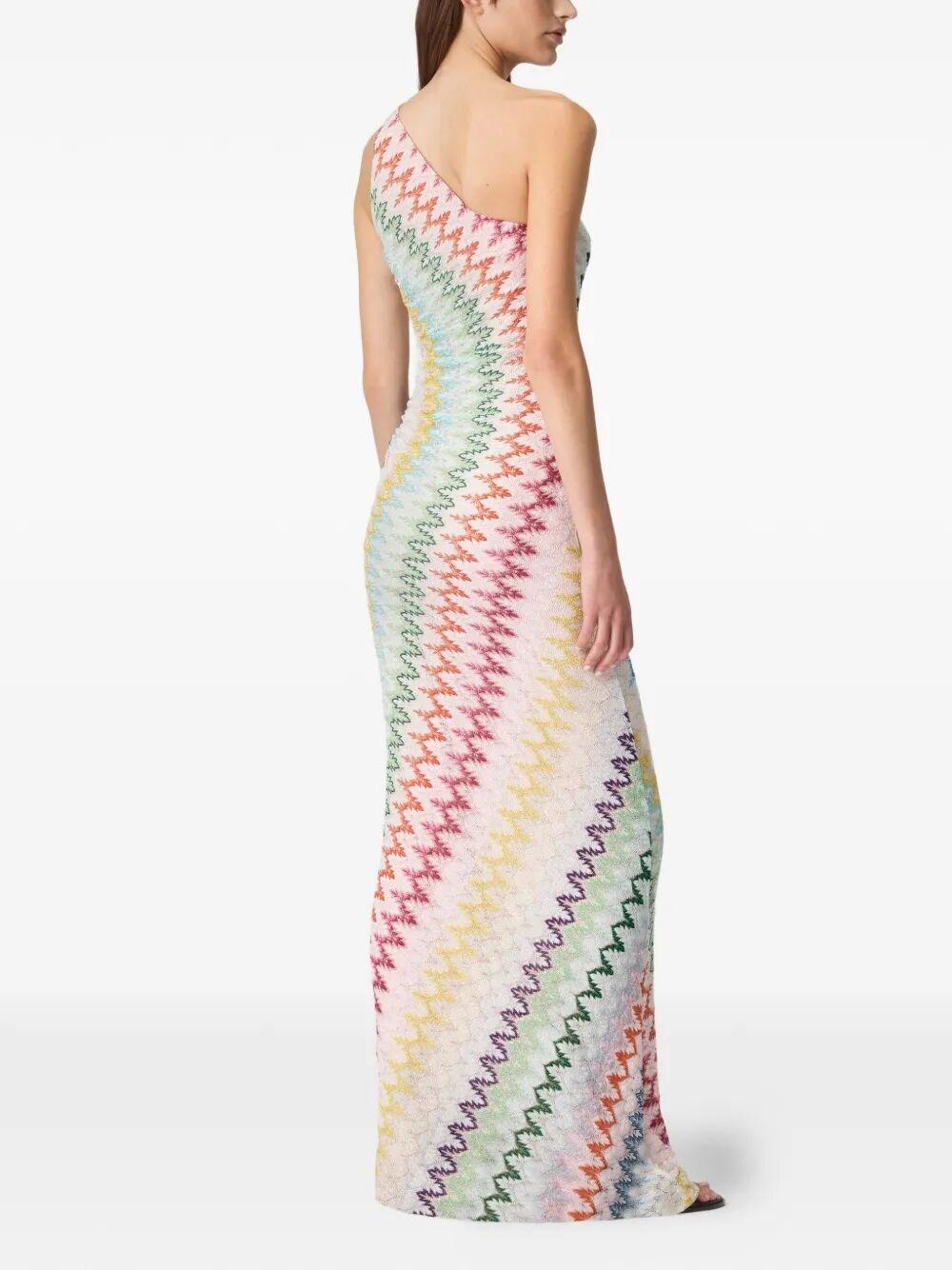 open lace back dress One Shoulder Long Dress