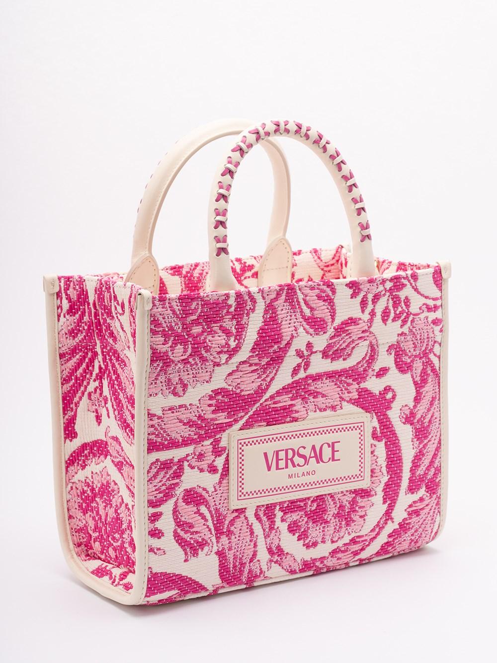 Pink Versace Tote bags for Women | Lyst
