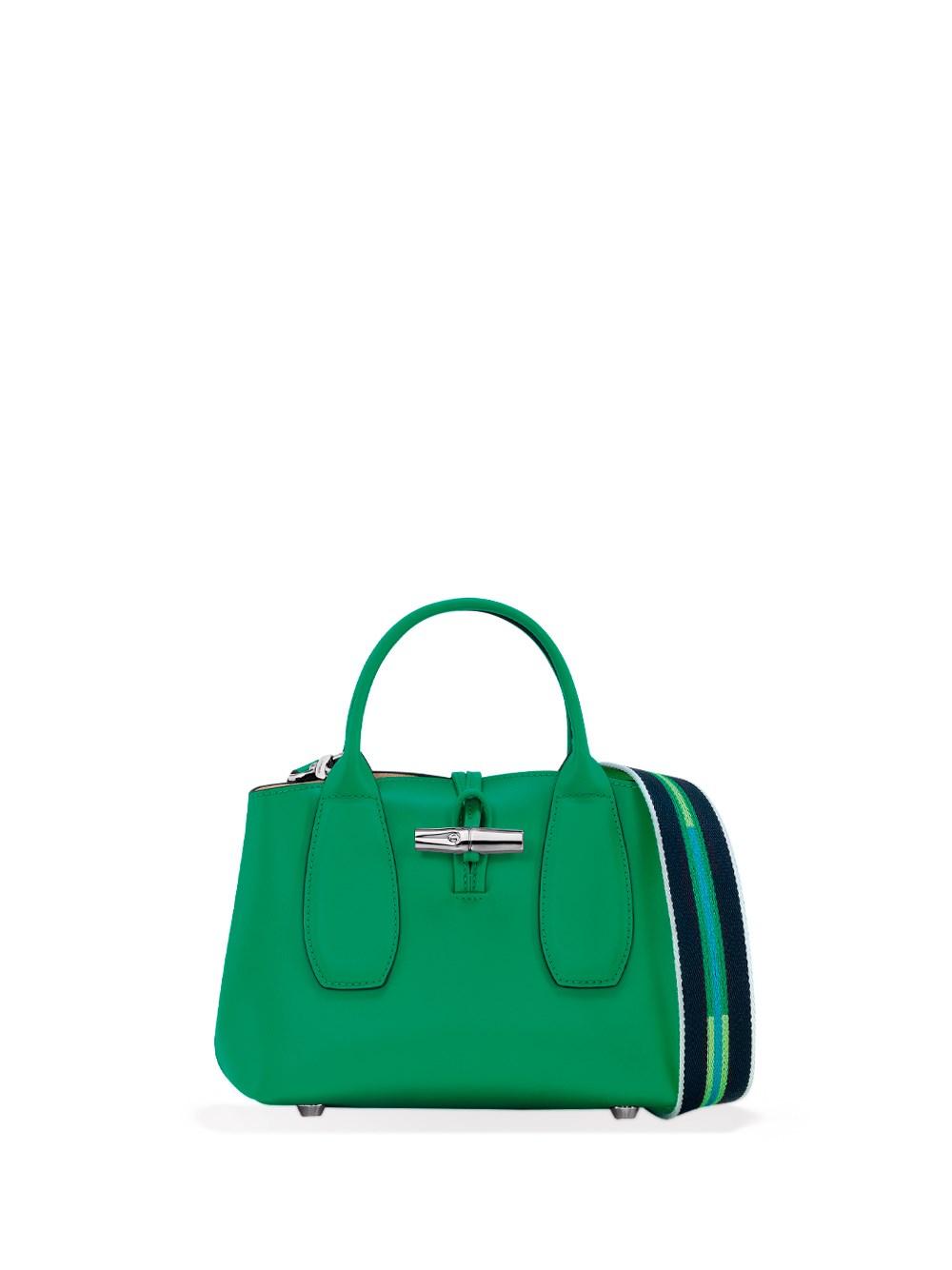Longchamp `roseau Box` Small Handbag in Green | Lyst