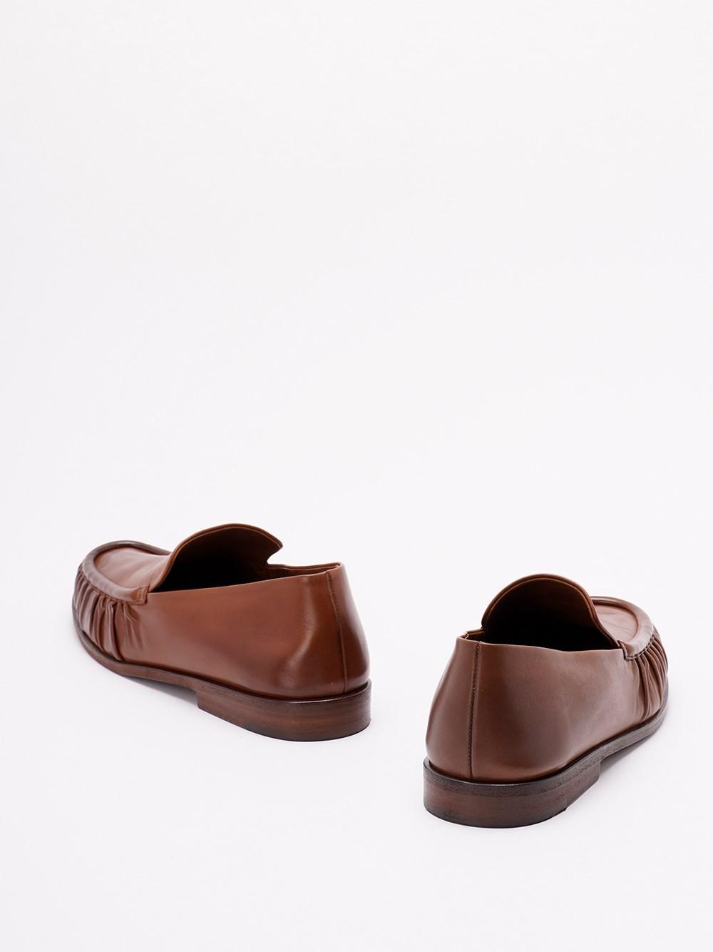【関税込み】Marsell ブラウン Mocasso ローファー Women's Black Leather Loafers Mocasso - Marsèll