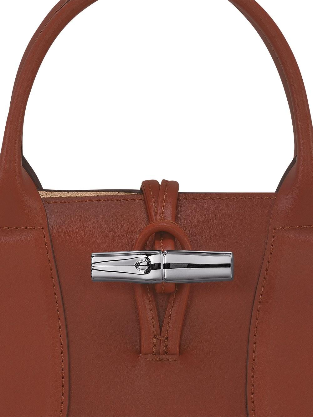 Longchamp `roseau Box` Small Handbag in Brown
