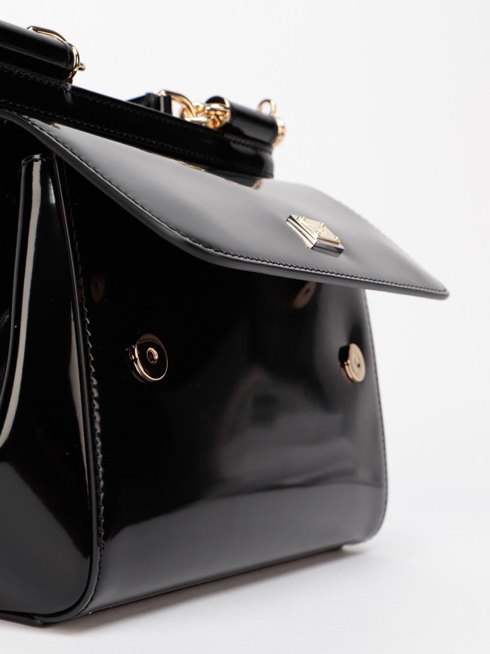 Dolce & Gabbana Polished Leather Small `Sicily` Bag - ShopStyle