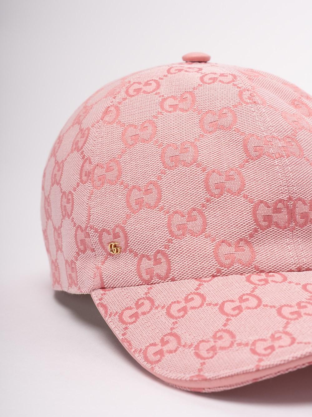Gucci GG Canvas Baseball Hat, Size L, Pink