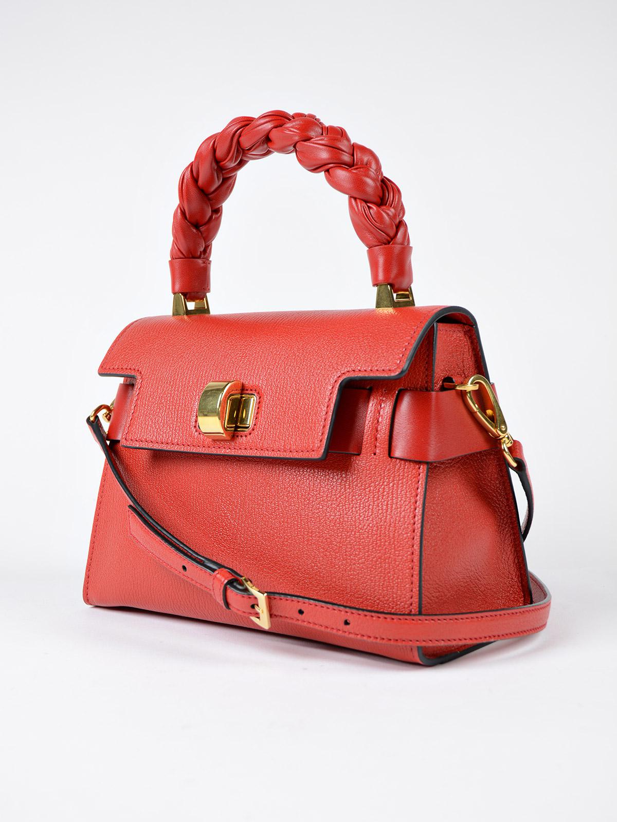 Lyst - Miu miu Madras Handbag in Red