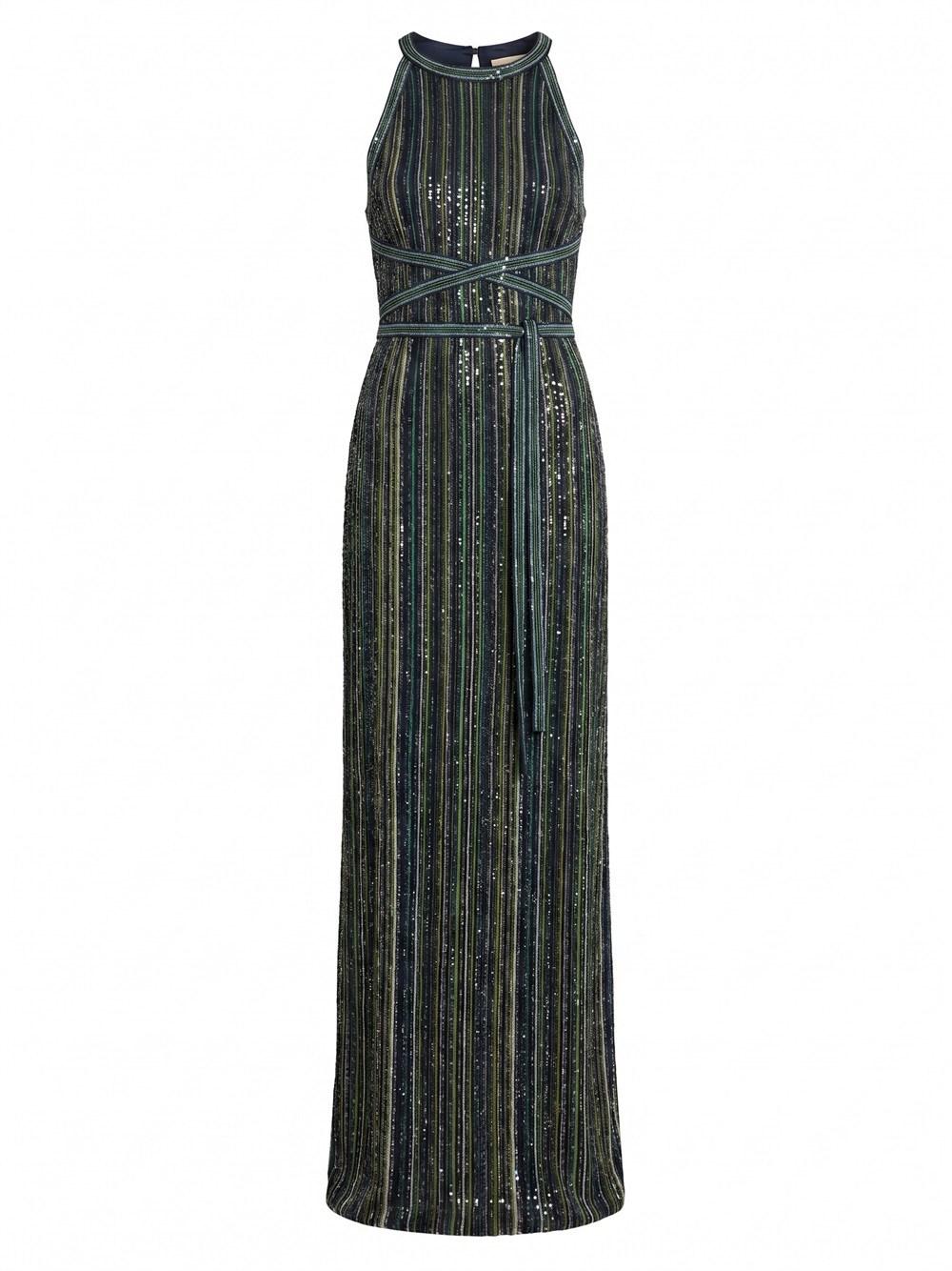 missoni green halter dress Missoni Metallic Halter Dress Rachel Zabar Vintage