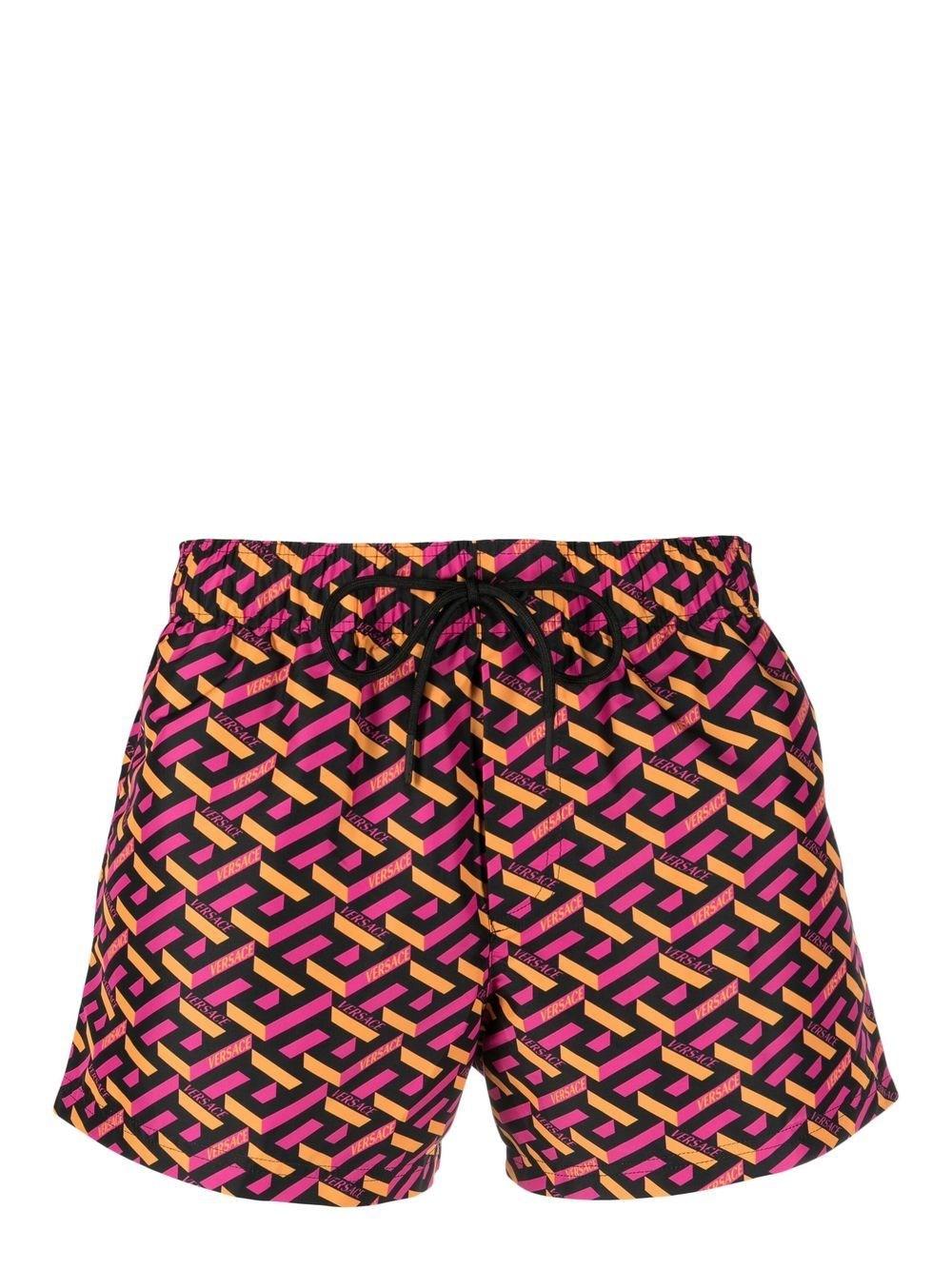 versace red swim shorts