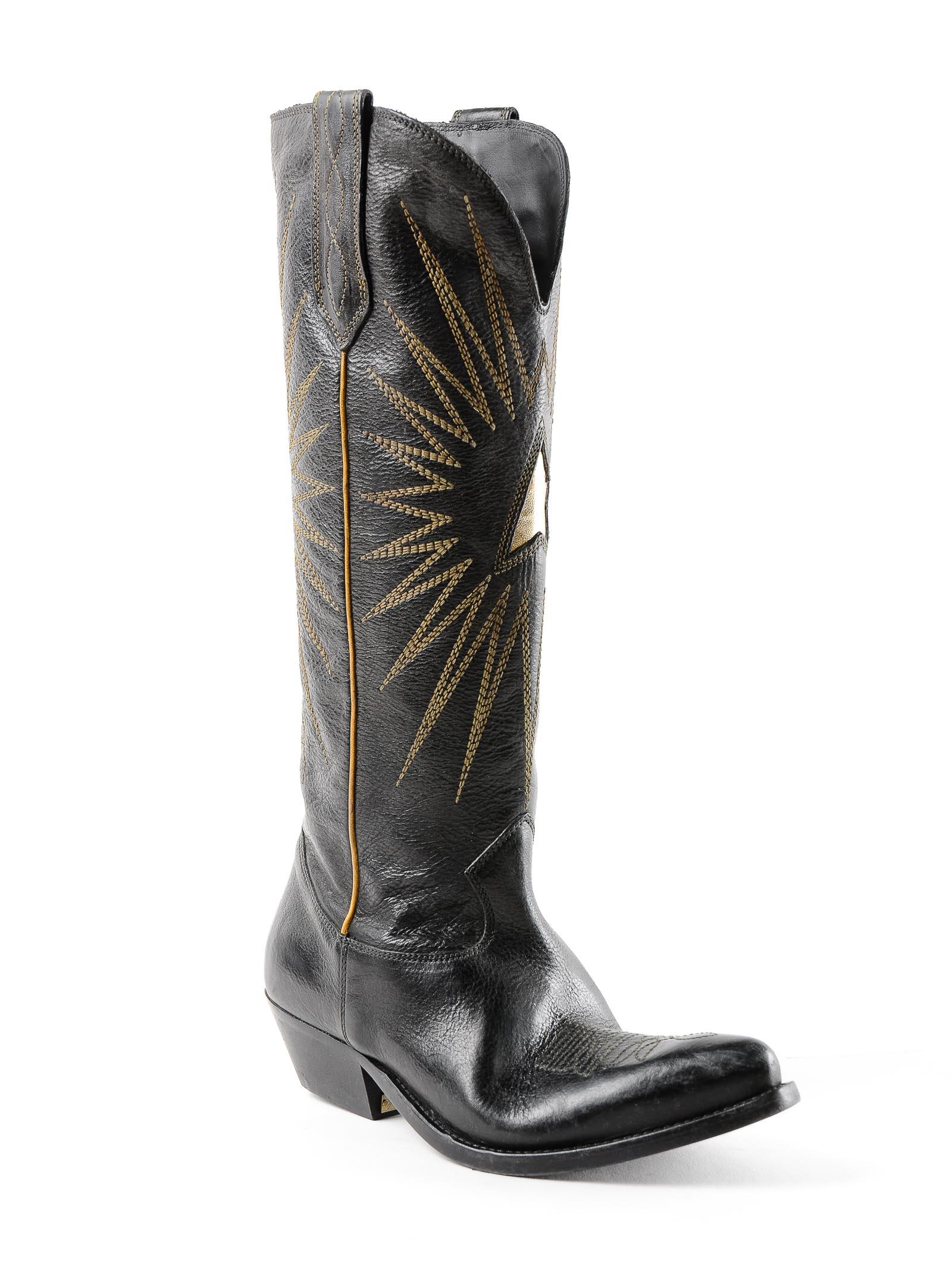 Golden Goose Deluxe Brand Leather Boots Wish Star in Black ...