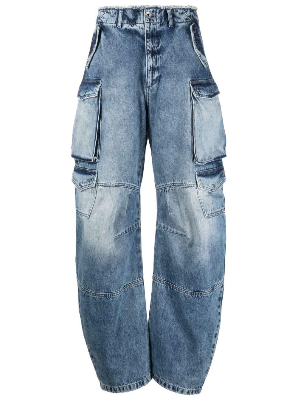 Patrizia Pepe High rise Wide leg Jeans in Blue Lyst