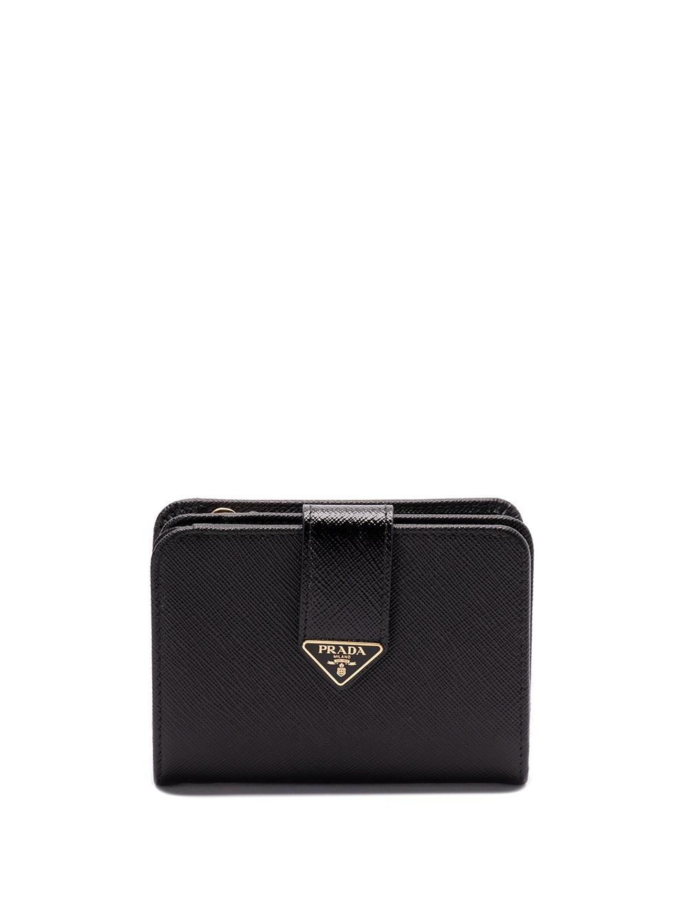 Prada Saffiano Leather Wallet in Black Lyst UK