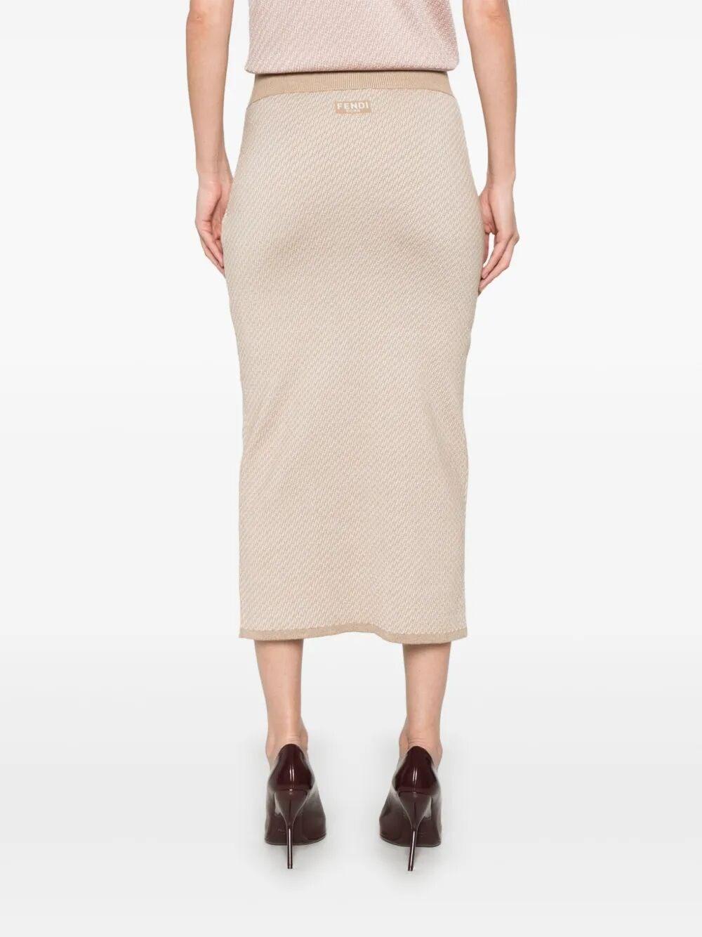 Fendi `Micro Ff` Skirt