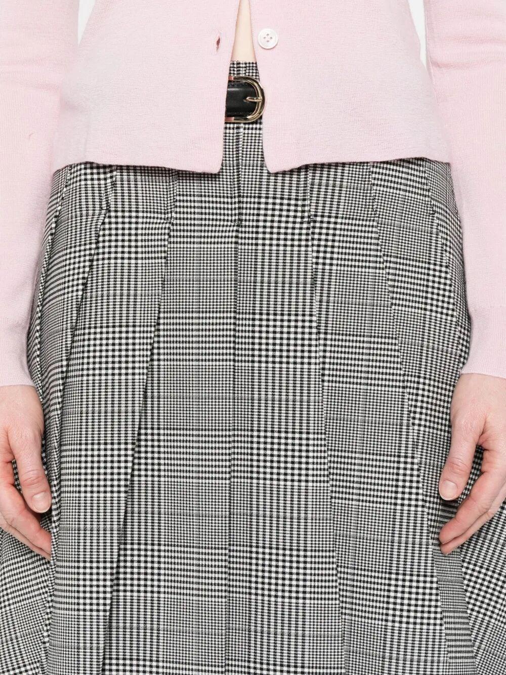 スカート SELF PORTRAIT PRINCE OF WALES CHECK PLEATED MIDI SKIRT Self-portrait Prince Of Wales Check Pleated Midi Skirt In