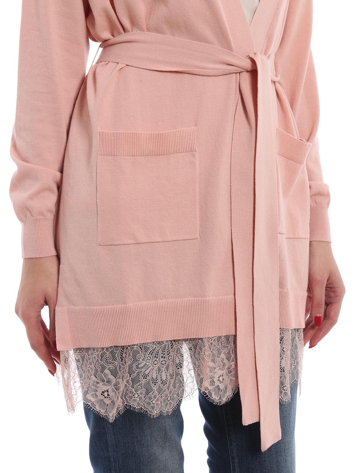 Twin Set Cardigan in Pink Lyst