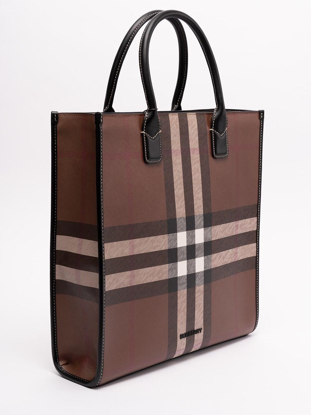 Burberry `denny` Slim Tote Bag in Brown for Men | Lyst
