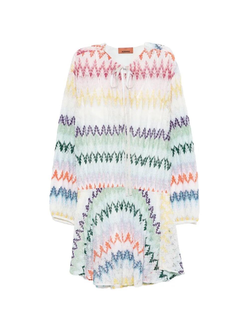 missoni short beach dress Long Sleeve Short Dress main image 0