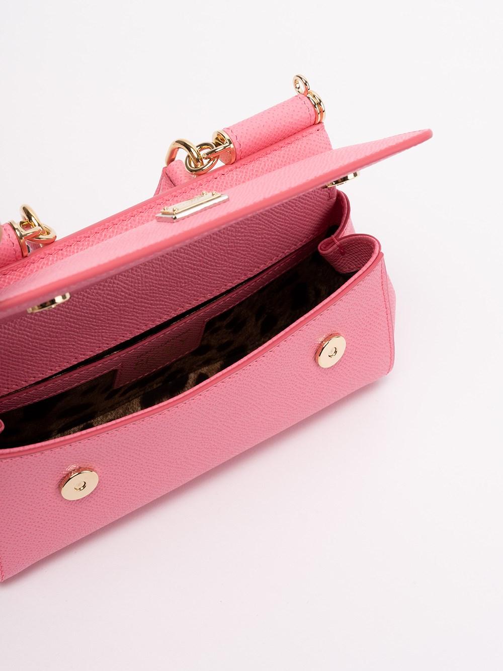 Dolce & Gabbana - Sicily Small Neoprene Bag Baby Pink