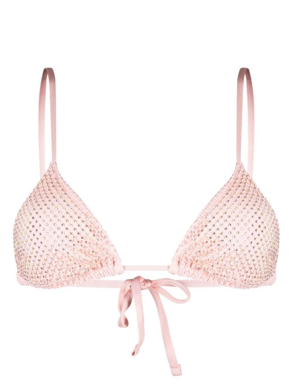 Twin Set Triangle Bikini in Pink | Lyst