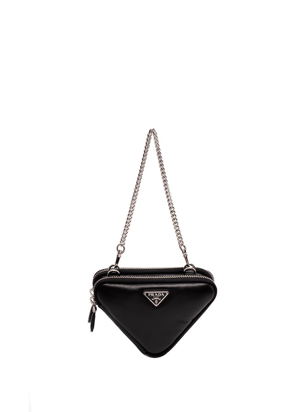 Prada Leather Mini Pouch Bag