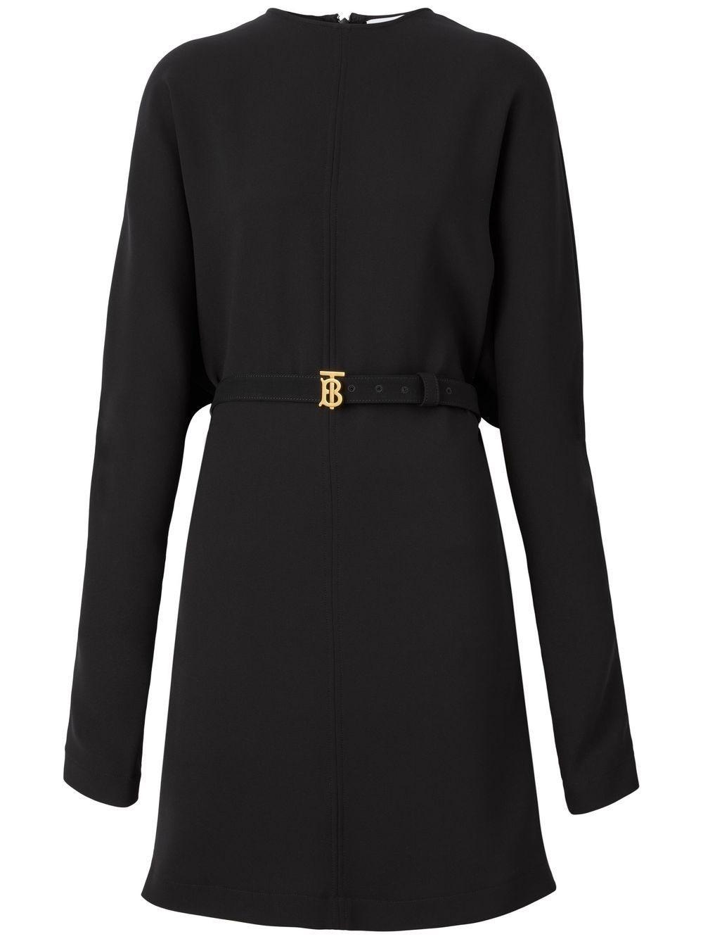 burberry-tb-monogram-stretch-silk-dress-in-black-lyst