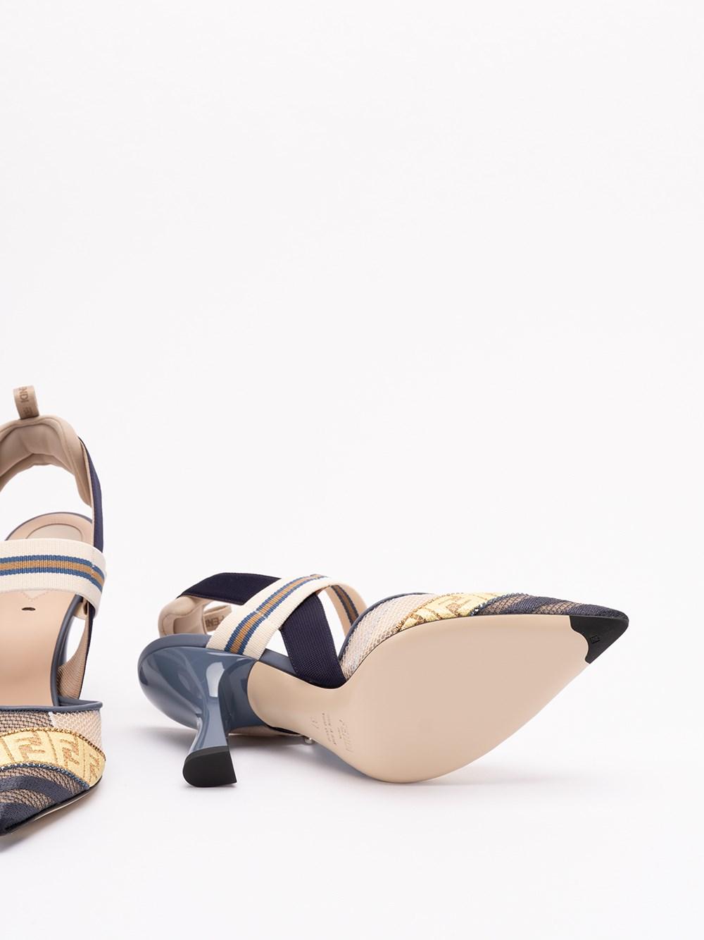 パンプス Fendi Colibri Patchwork Pumps With Ff Embroidery Fendi 'Colibrã¬ Patchwork' Pumps With 'Ff' Embroidery in