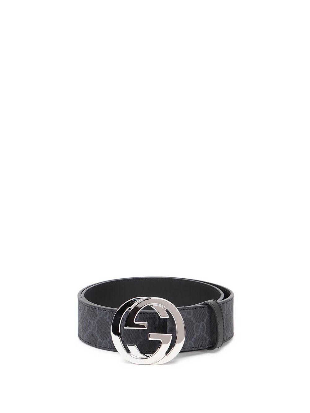 Gucci `Gg Supreme` Belt With G Buckle in White for Men
