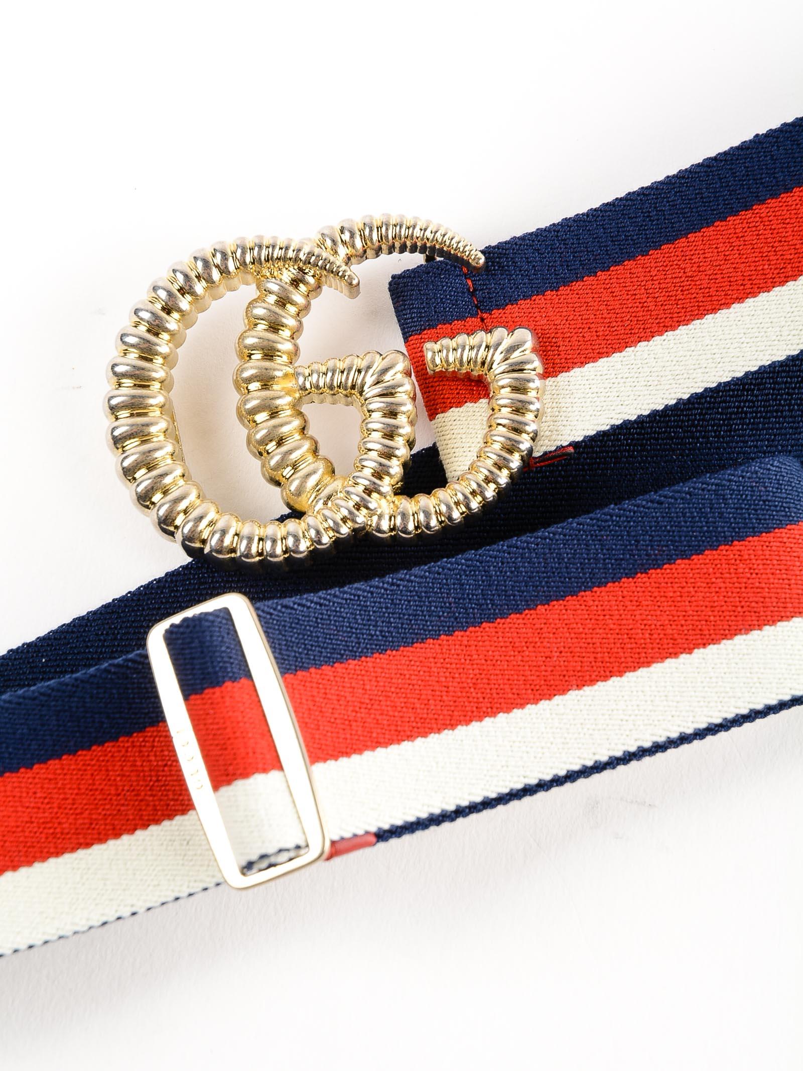 Gucci  Elastic Belt With Torchon Double G Buckle Lyst