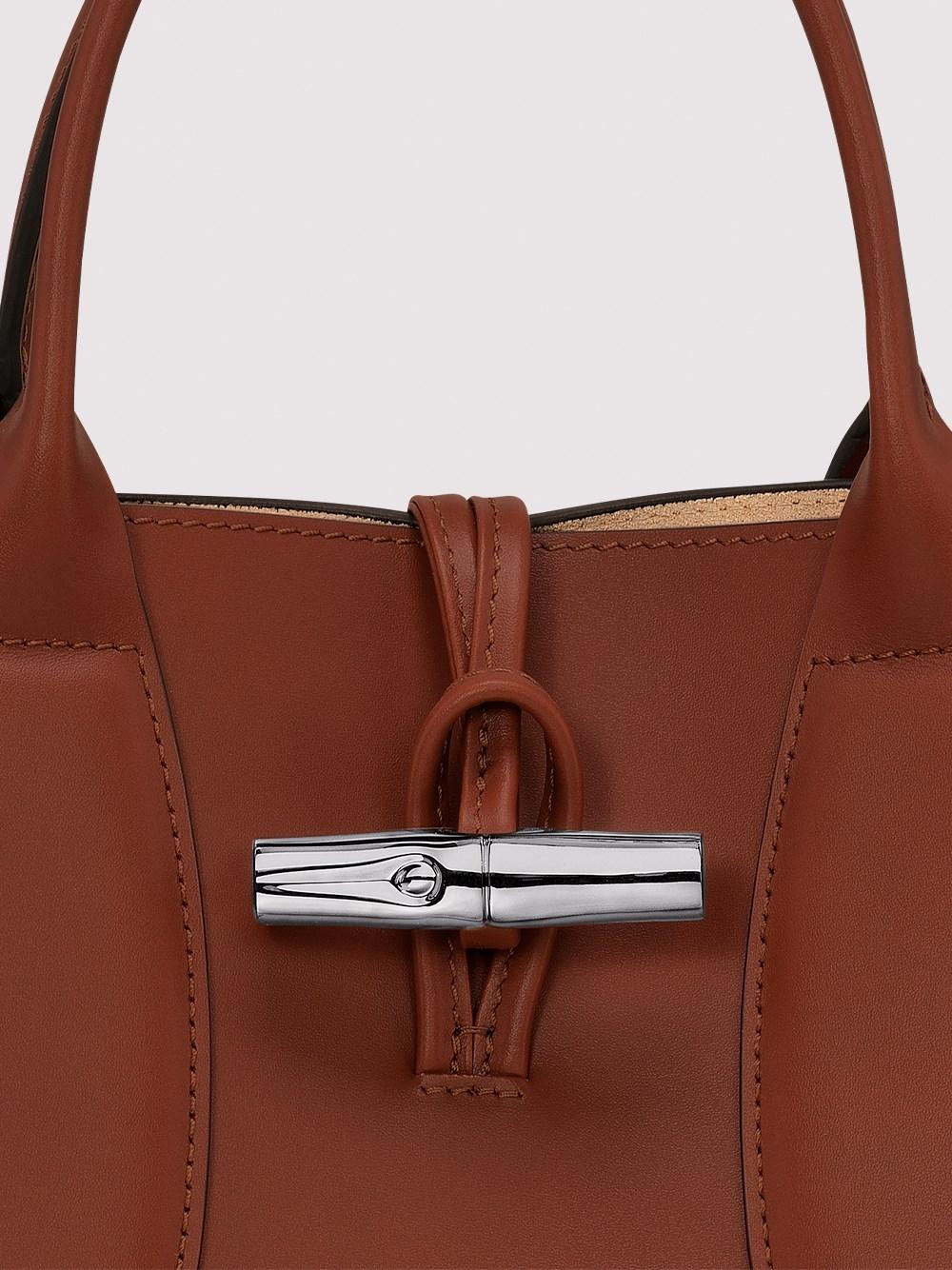 Longchamp `roseau Box` Medium Handbag in Brown | Lyst