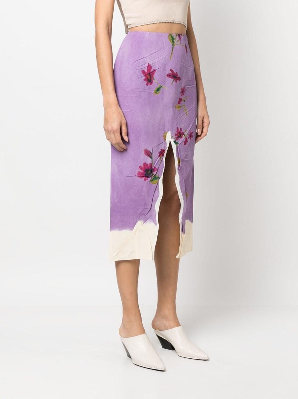 Prada floral pencil skirt cheap
