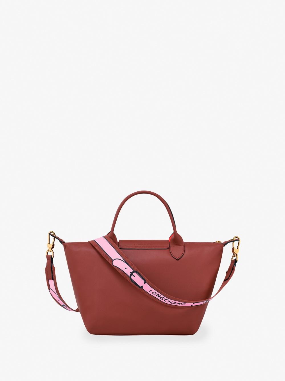 Longchamp `le Pliage Jockey` Small Handbag in Pink