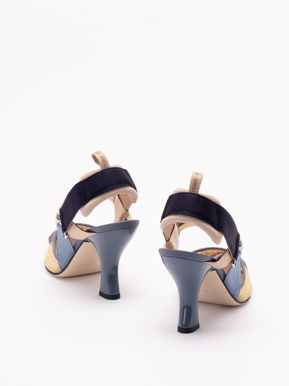 パンプス Fendi Colibri Patchwork Pumps With Ff Embroidery Fendi 'Colibrã¬ Patchwork' Pumps With 'Ff' Embroidery in
