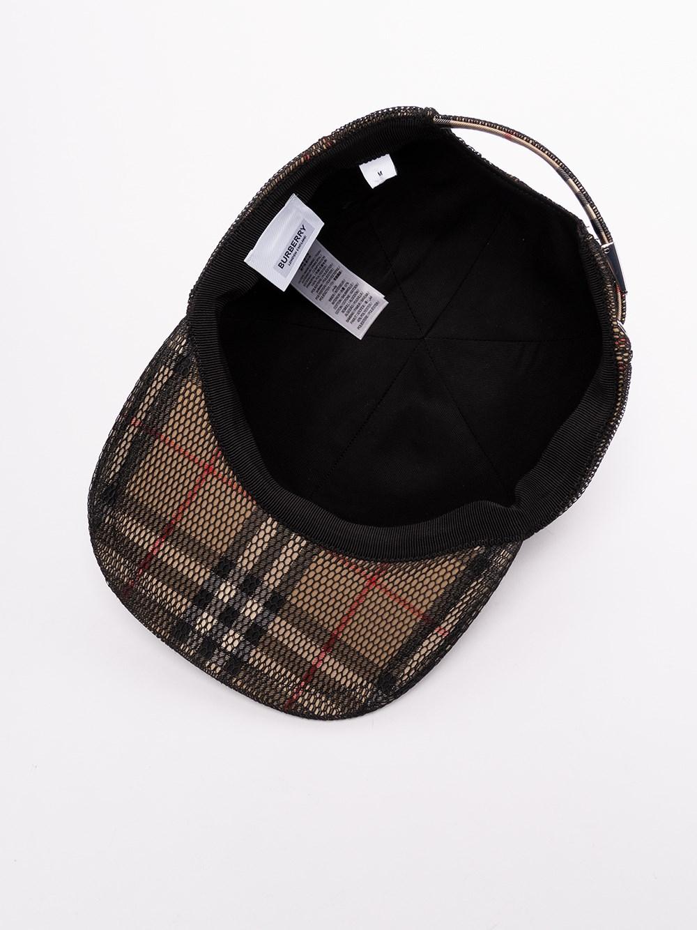 Burberry Mesh Overlay Baseball Cap in Brown for Men | Lyst