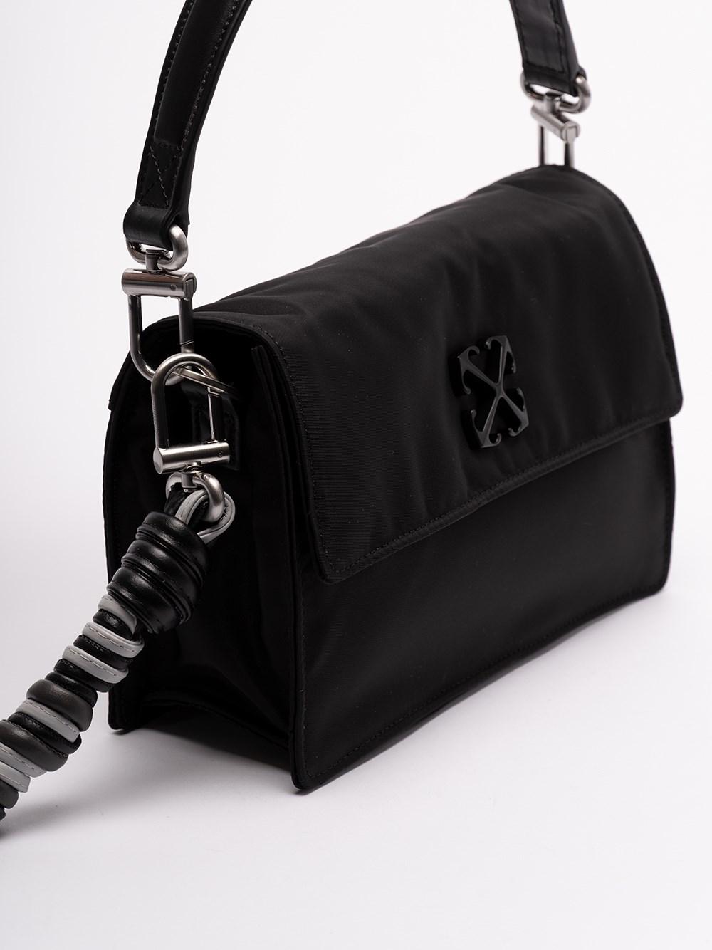 Off-White c/o Virgil Abloh Jitney 1.4 Leather Graffiti Shoulder Bag in  Black