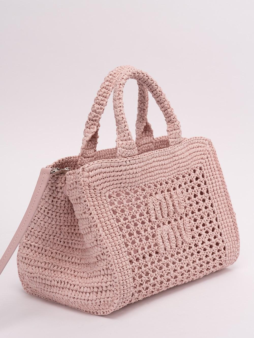 Women's Crochet Tote Bag by Miu Miu