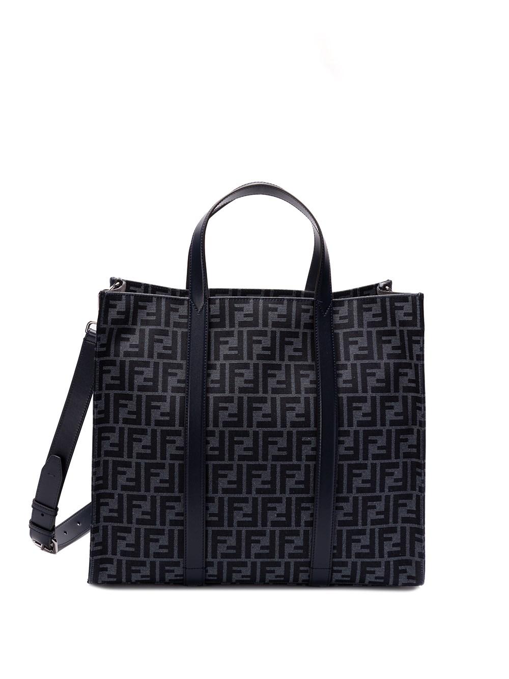 Fendi Ff Jacquard Shopper Bag in Blue for Men Lyst UK