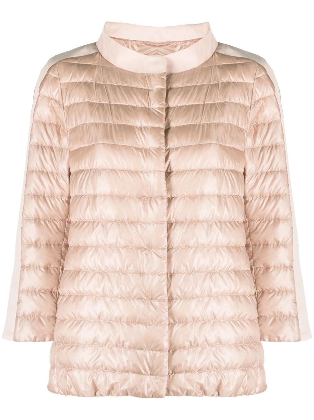 Herno Quilted Cape Jacket in Natural | Lyst