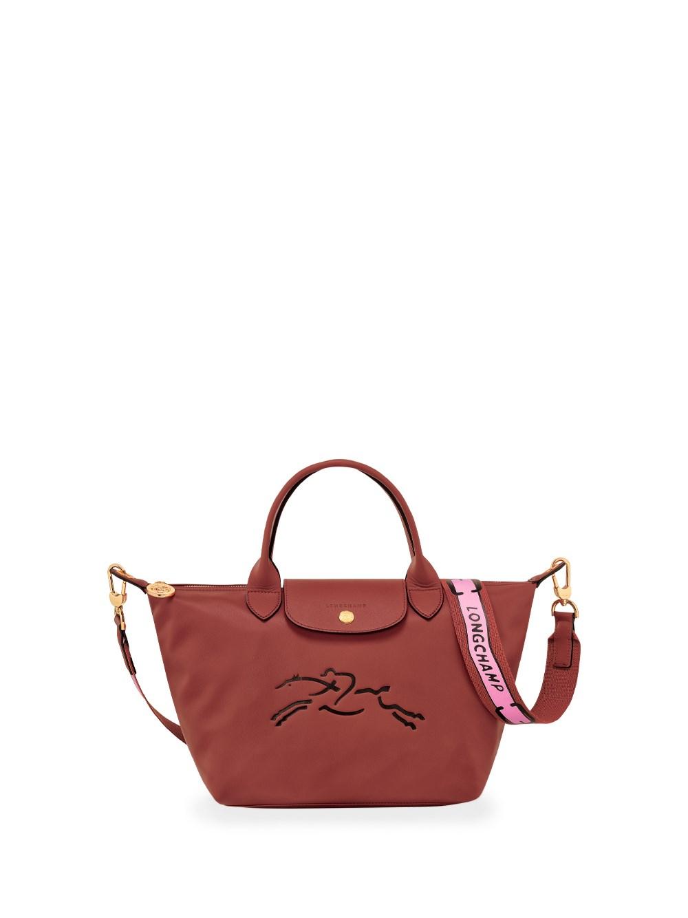 Longchamp `le Pliage Jockey` Small Handbag in Pink | Lyst