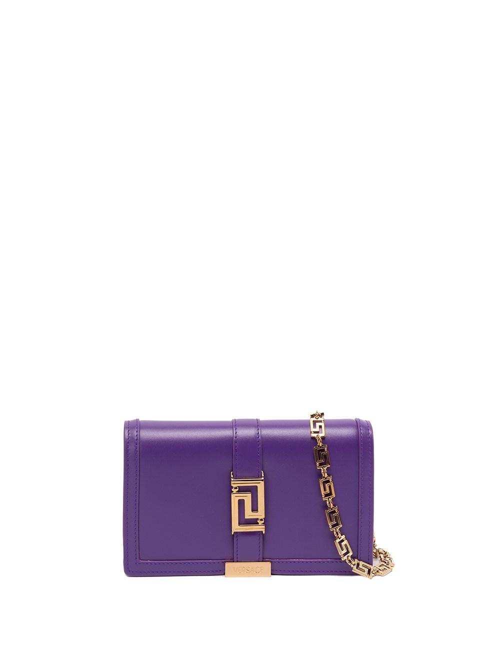 Versace `greca Goddess` Mini Bag in Purple | Lyst