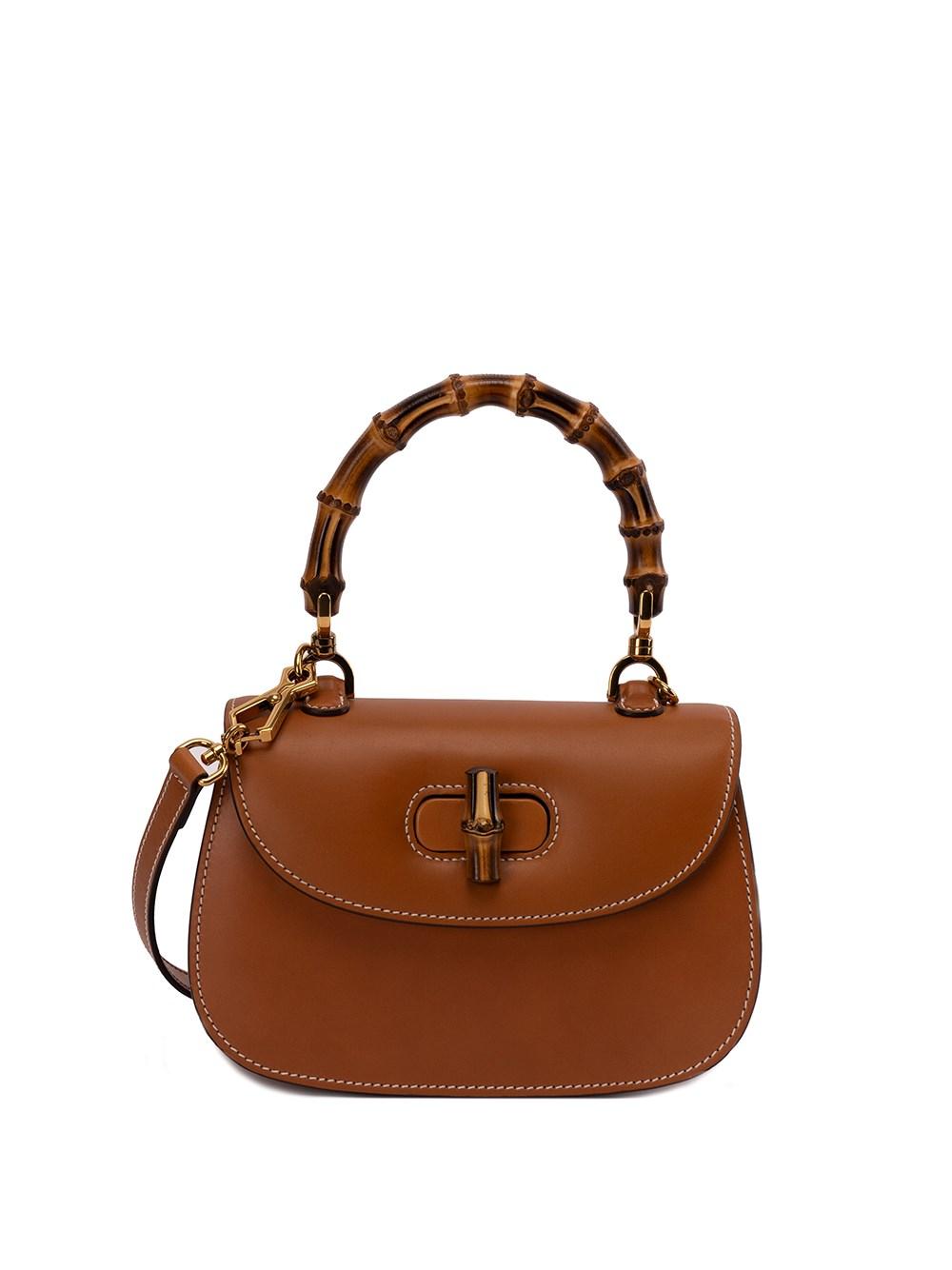 Gucci ` Bamboo 1947` Handbag in Brown | Lyst