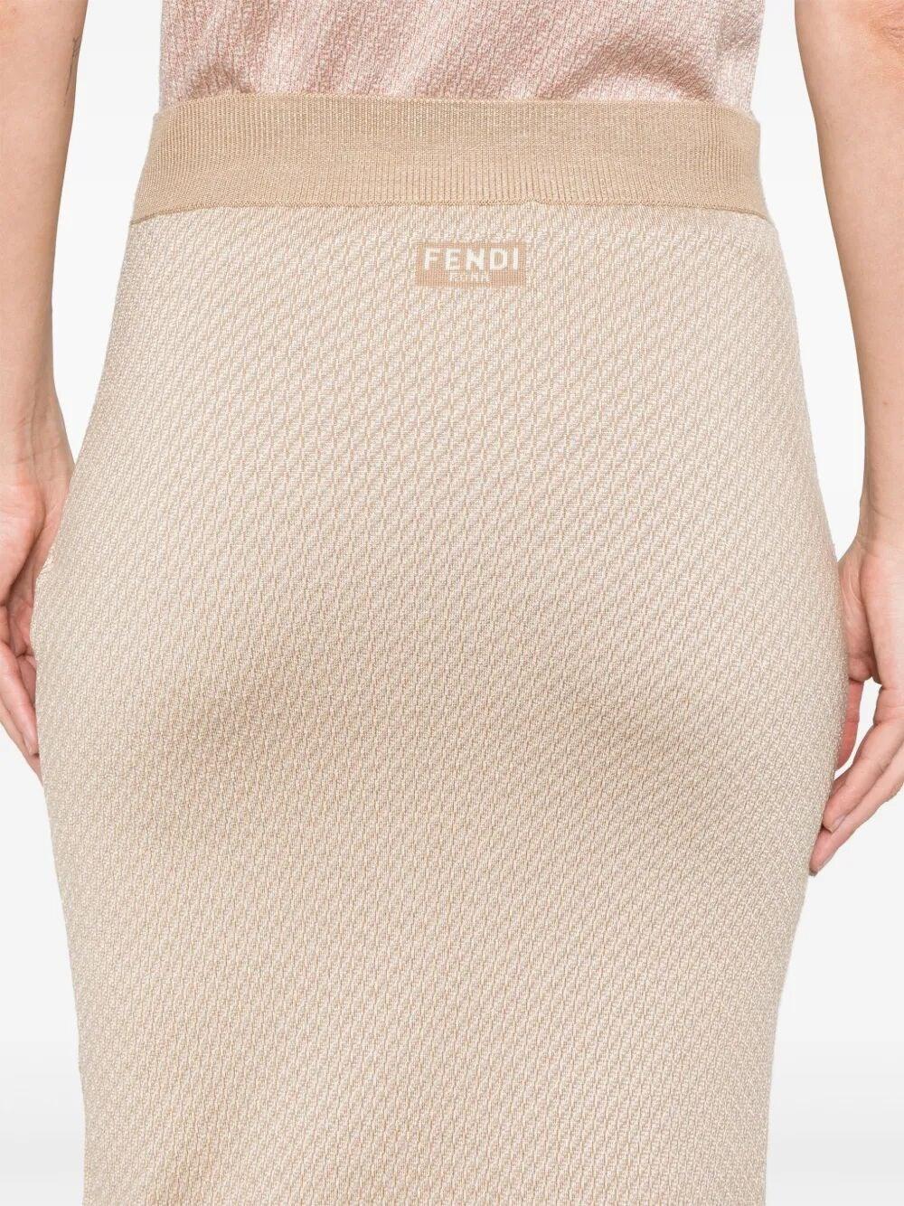 Fendi `Micro Ff` Skirt