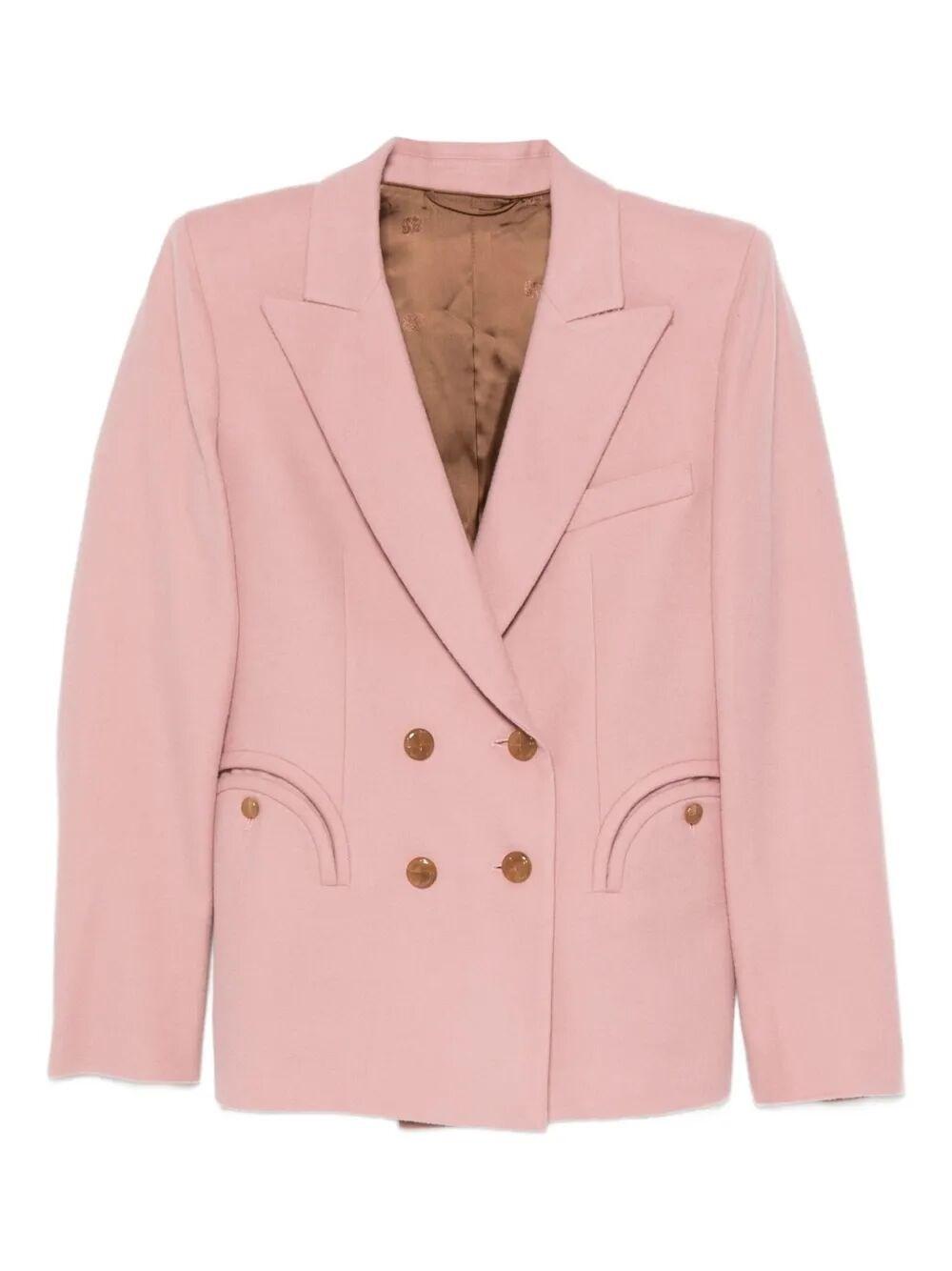 Blaze Milano ダブルブレストジャケット ピンク SS25 Blazers for women, perfect for every occasion