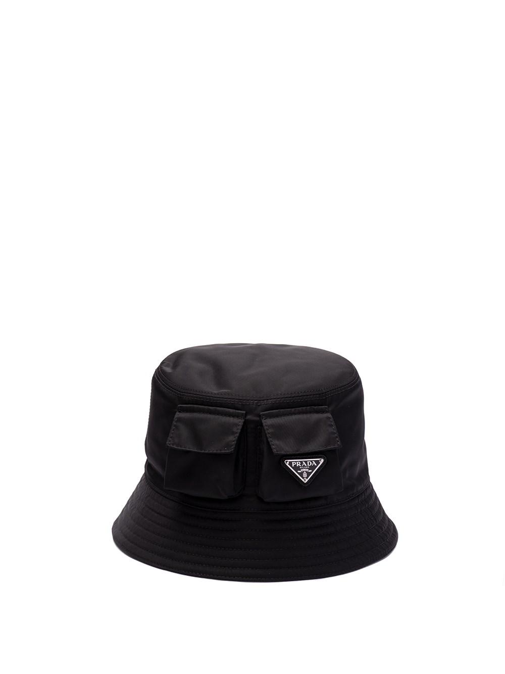 Prada Re Nylon Bucket Hat in Black for Men Lyst UK