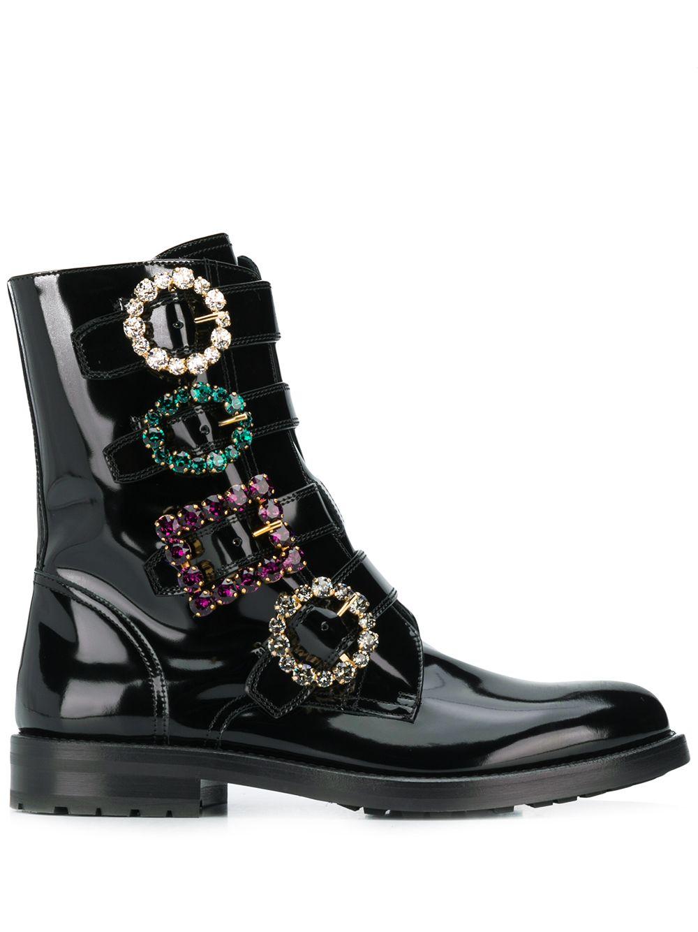 dolce gabbana combat boots
