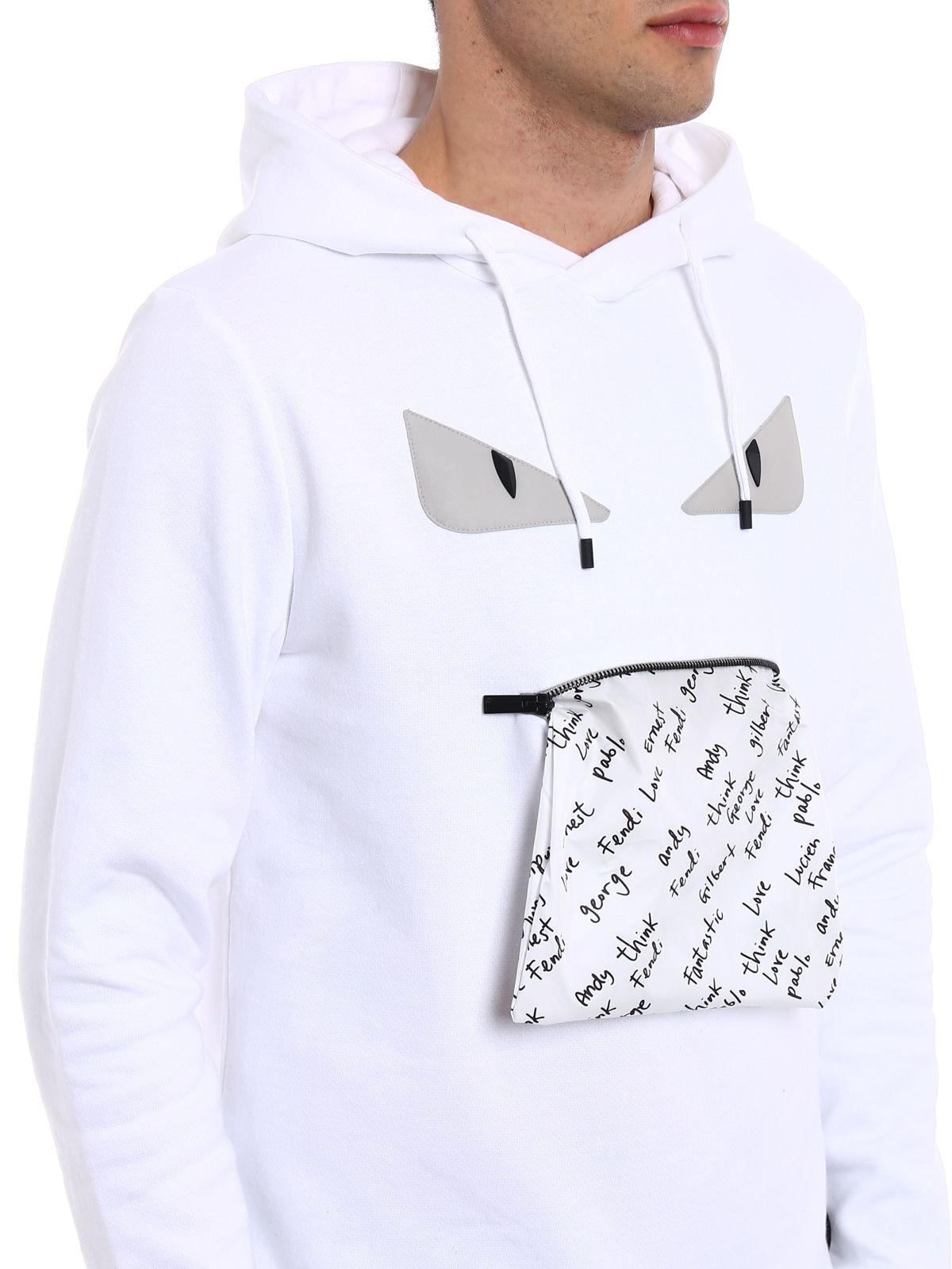 white fendi hoodie