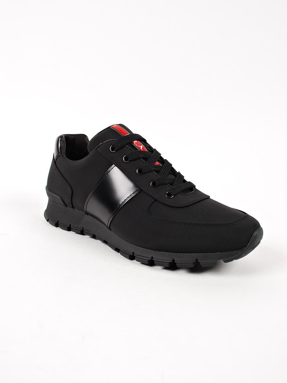 prada race runners black