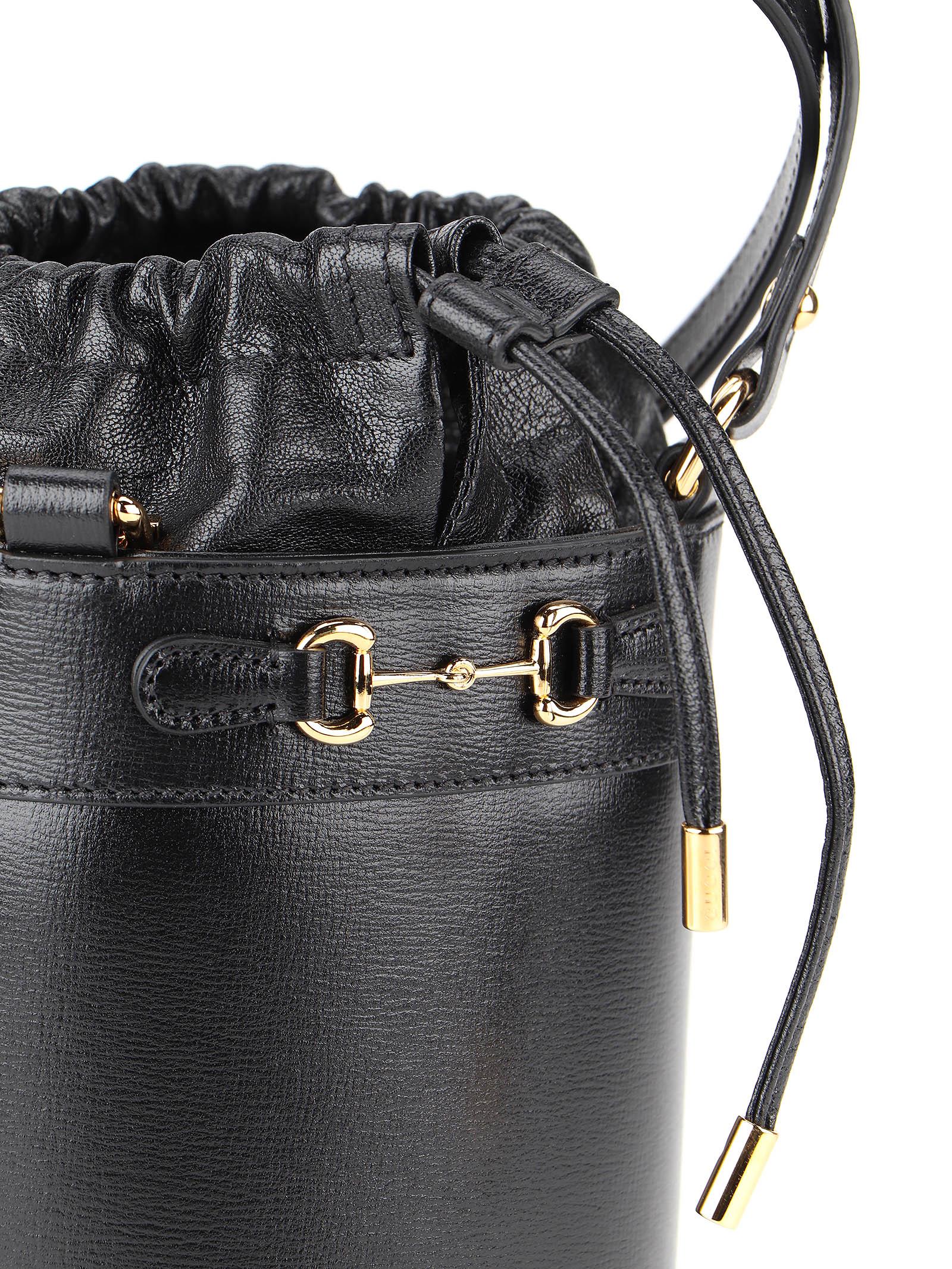 Gucci Leather 1955 Horsebit Bag in Black - Lyst