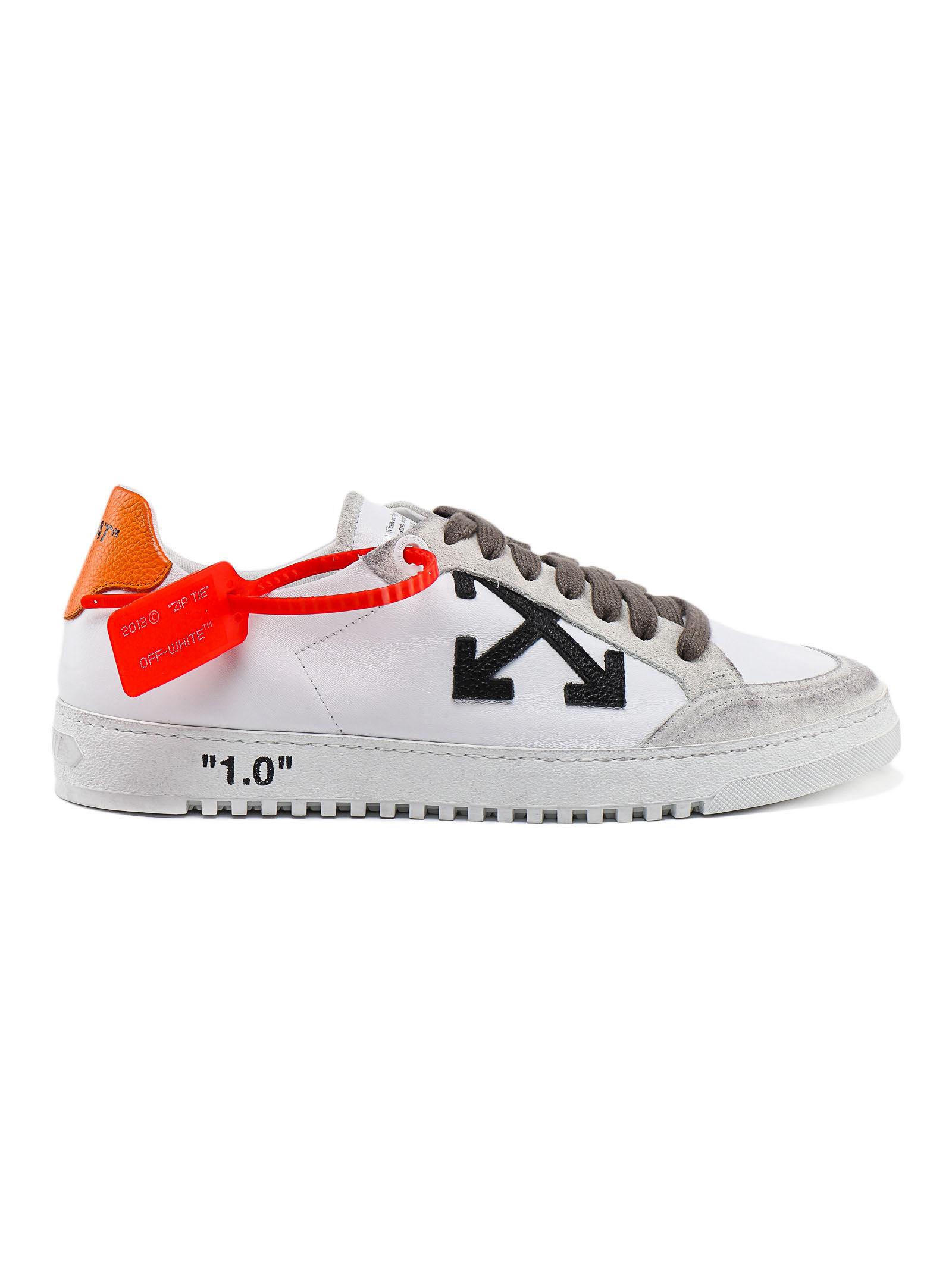 orange off white sneakers