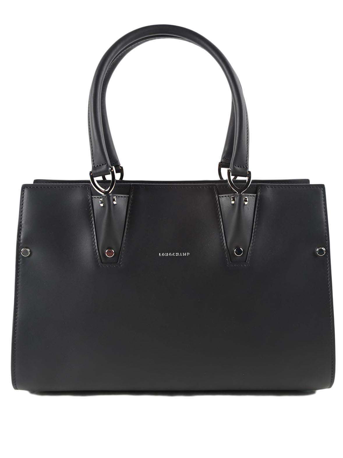 Longchamp Leather Paris Premiere Bag S in Black Lyst